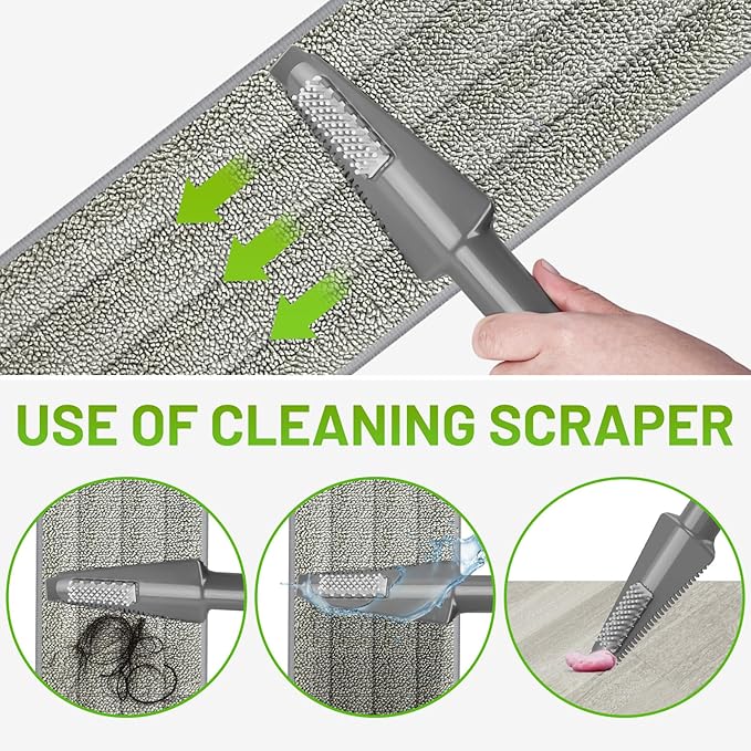 Spray Mop for Floor Cleaning with 6 Microfiber Washable Pads