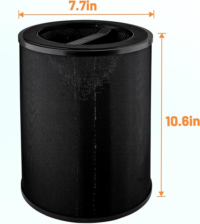 Replacement Filter Compatible with WYZE Smart Air Purifier, Premium Filter with Activated Carbon, 2 Count