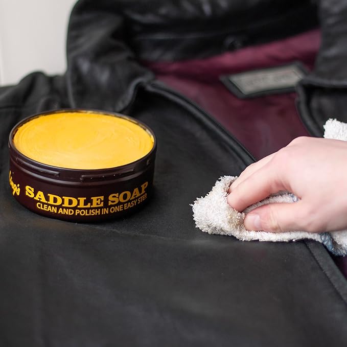 Fiebing's Yellow Saddle Soap for Leather (6 Pack, 12 oz Each) - Leather Cleaner & Conditioner to Soften, Protect & Restore Leathercraft - Leather Soap for Car Seat, Couch, Shoe, Purse, Boot, Bag