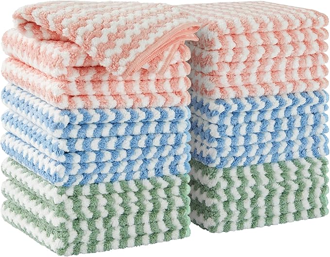 JOYMOOP Hands-Free Mop and Bucket with Wringer Set with Microfiber Cleaning Cloth, Househould Cleaning Tool of Floor Mop and Kitchen Towels