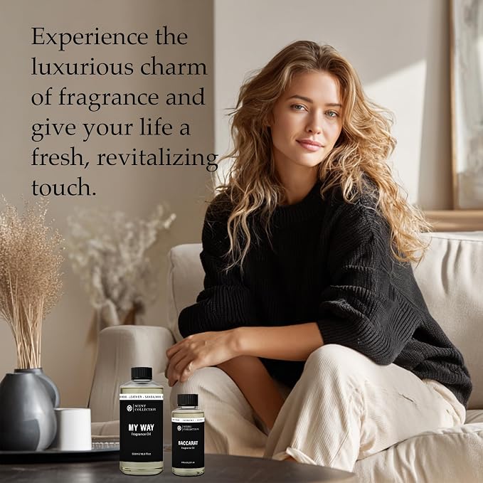 Luxury Hotel Scent Ritz Carlton Diffuser Oil 500ml/16.9Fl Oz Long-Lasting Essential Oil Refill for HVAC Systems, Home & Spa Use l Waterless Essential Aromatherapy