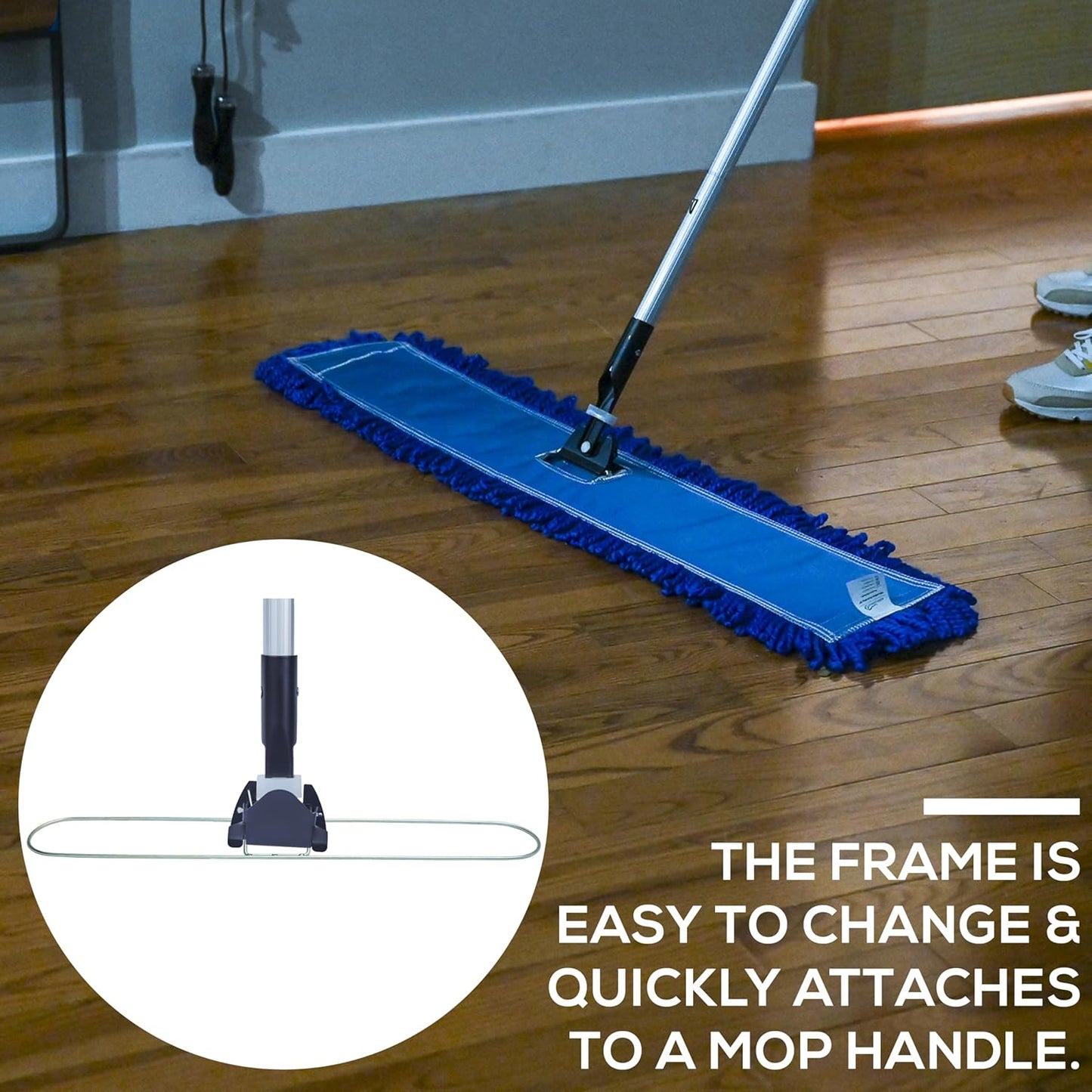 Kleen Handler 36 Inch Commercial Dust Mop Frame (3 Pack)