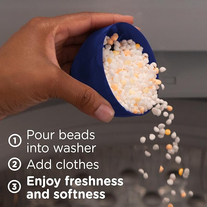 Downy Blends In-Wash Laundry Scent Booster Beads, Toasted Vanilla Scent, 32.2 OZ, Fabric Sottener Beads and Freshness