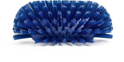 SPARTA Tank and Kettle Scrub Brush Heavy-Duty Tile Brush, Color-Coded and Handle Compatible (Sold Separately) for Optimal Access In Spacious Containers, Plastic, 5.5 X 9.5 Inches, Blue
