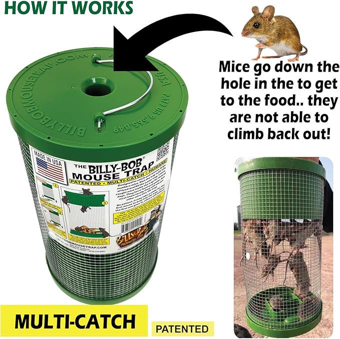 Billy Bob Humane Indoor/Outdoor Catch and Release Mouse Trap Bundle