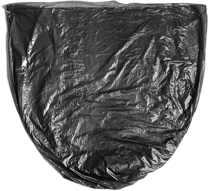 Aluf Plastics 45 Gallon 16 Micron (eq) Black Trash Bags - 39" x 46" For Home, Office, & Bathroom (Pack of 1000)