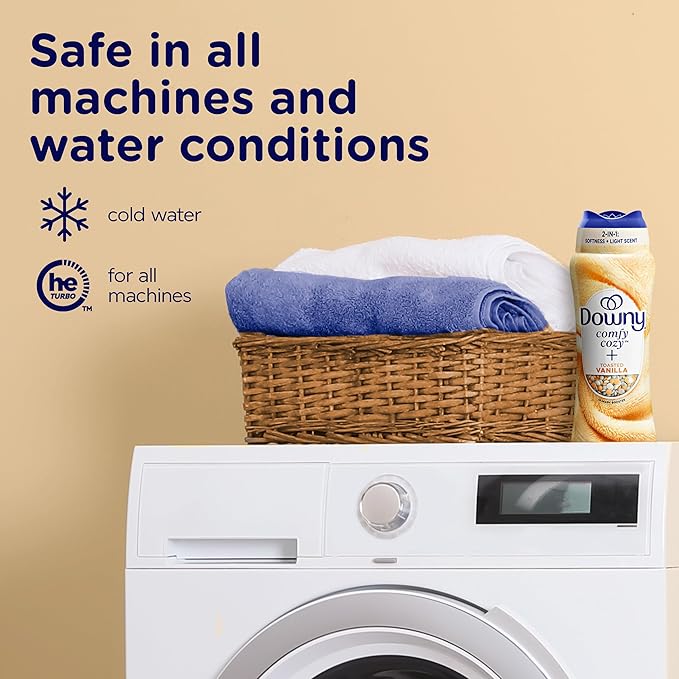 Downy Blends In-Wash Laundry Scent Booster Beads, Toasted Vanilla Scent, 32.2 OZ, Fabric Sottener Beads and Freshness