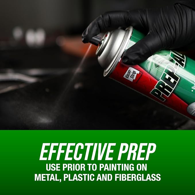 KLEAN-STRIP Prep-All Wax and Grease Remover, Fast-Acting Degreaser, Effective on Metal, Plastic, Fiberglass, Automotive DIY, 13.5 Ounce Aerosol