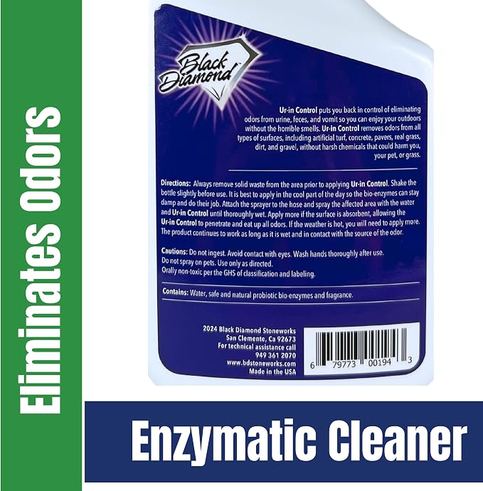 Urine Control Turf Deodorizer for Outdoor Pet Odor– Artificial Grass Odor Control – Dog Odor Eliminator, Safe for Pets, Kids, Grass, and Turf (32oz)