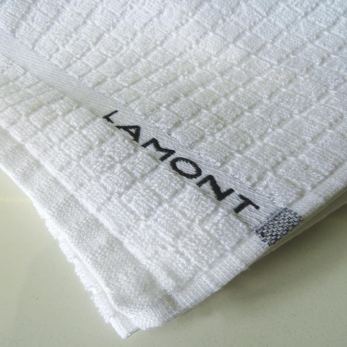 Samuel Lamont Poli Dri Tea Towels - Set of 3 100% Cotton 27.5 x 19 Inch (White)