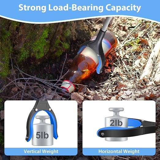 8 Pack 32 Inch Grabber Reacher Tool, Heavy Duty Lightweight Trash Picker Upper Grabber for Elderly Assist, Easy-Grip Non-Slip Handle, Multi-Use Home Outdoor Community Cleanup Mobility Aid Tool