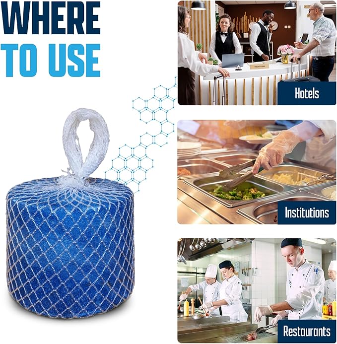 Eco Strong Commercial Grease Trap Treatment | Interceptor Grease Cleaner | Drop In Microbial Block Continually Digests Fats & Eliminate Odors (5 lbs)