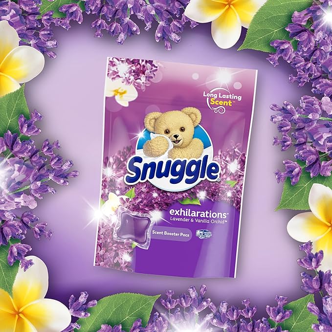 Snuggle Exhilarations in Wash Laundry Scent Booster Pacs, Lavender & Vanilla Orchid, 20 Count