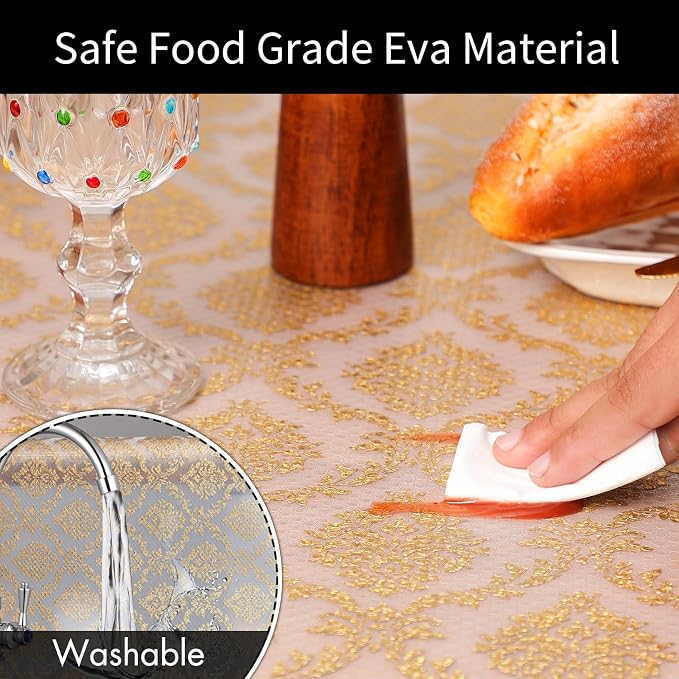 Cooyes Shelf Liner for Kitchen Cabinets – Non-Adhesive Waterproof Drawer Liner – Durable EVA Material Easy-to-Cut Shelf Paper for Refrigerator, Cupboard, Dresser with Modern Pattern