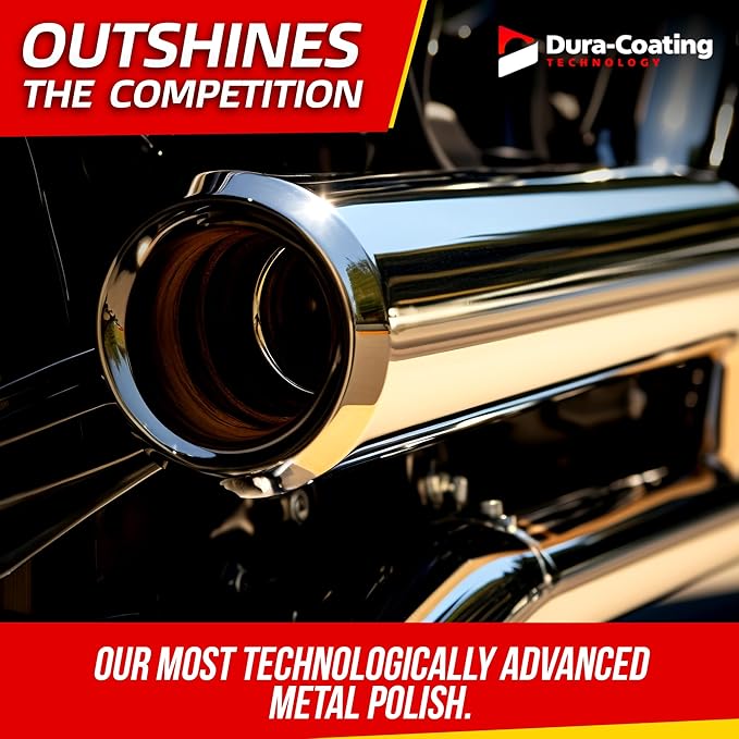 DURA-COATING TECHNOLOGY Blue Premium Metal Polish and Cleaner Liquid for All Metal, Brass, Gold, Copper, Fiberglass, Aluminum, Jewelry, Sterling Silver (1 Gallon Bottle)