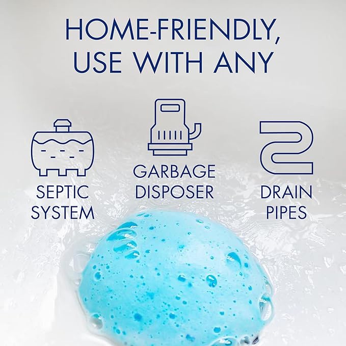Glisten Garbage Disposer Foaming Cleaner, Lemon Scent, 6-Pack (24 Uses)