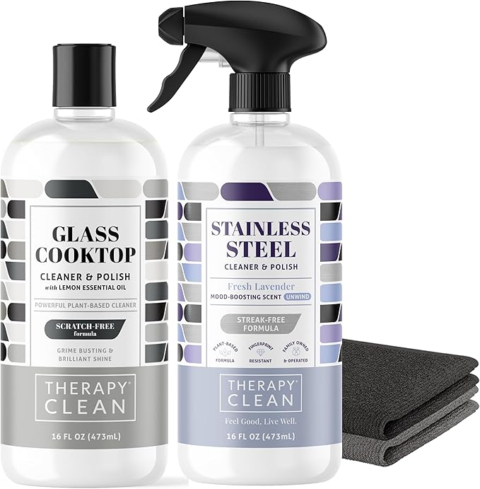 Therapy Stainless Steel & Cooktop Cleaner Bundle