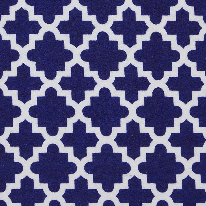 DII Fridge Liner Collection Non-Adhesive, Cut to Fit, 12x24, Navy Lattice, 6 Piece