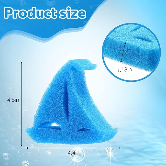 Patelai 40 Pcs Hot Tub Sponge Spa Cleaning Sponges for Hot Tub Oil Absorbing Cleaning Scum for Spa, Bathtub and Swimming Pool to Soak up Oils Bathtub Accessories(Boat Style)