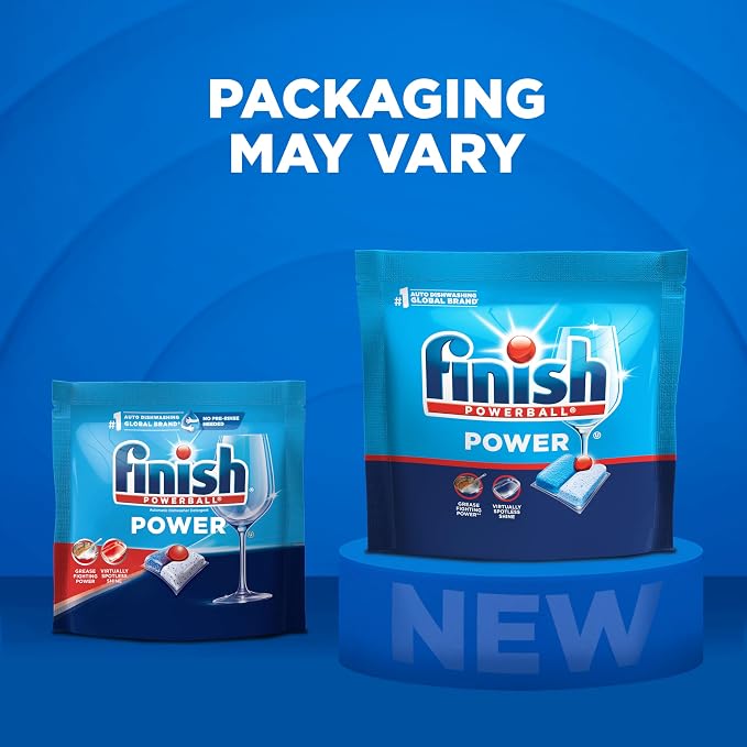 Finish Power Dishwasher Pods, No Pre-Rinse Dishwasher Detergent Soap For Deep Clean & Shine with Degreasing Power, Fresh Scent, 94 Count