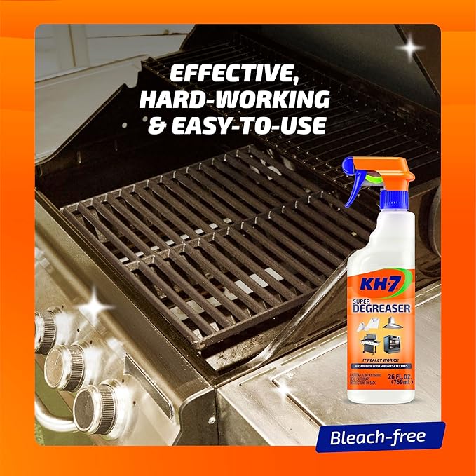KH-7 Super Degreaser Multipurpose Cleaning Spray: The Heavy Duty All Purpose Cleaner for Your Home, Kitchen, Garage, Car & Laundry | Total Cleaner & Powerful Grease Remover, 26 oz