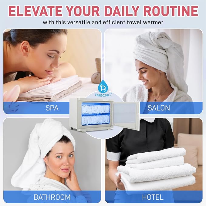 Pursonic Deluxe Towel Warmer with UV Sterilizer Large