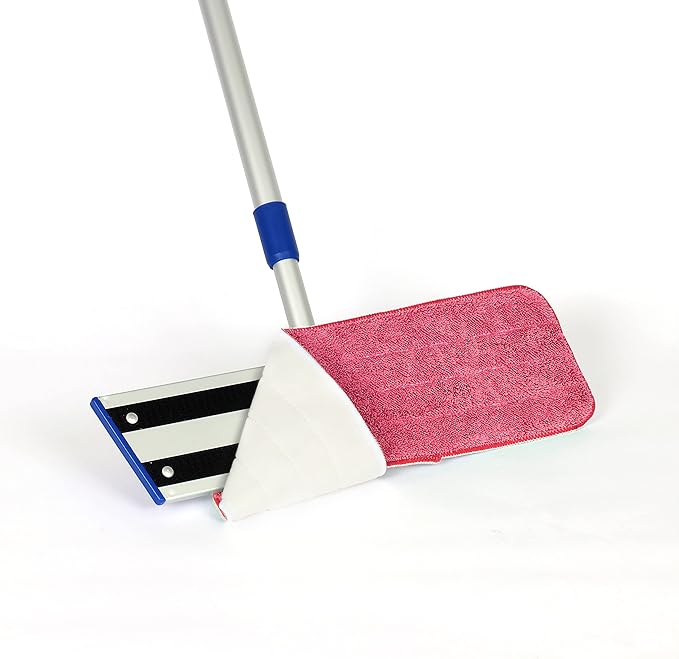 Arkwright Spray Mop Replacement Pads - (Case of 120) Bulk Microfiber Flat Dry and Wet Refill Mop Pads Floor Cleaning, Compatible with Bona and Rubbermaid, Fits All Mop Heads, 18 in, Red