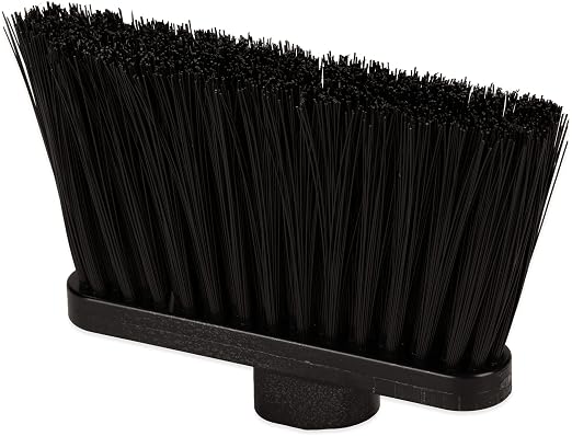 Carlisle FoodService Products CFS 3686403 Duo-Sweep Plastic Coated Metal Handle Wide Warehouse Broom, Synthetic Bristles, 5" Trim x 11" Width Bristle, 48" Overall Length, Black,(pack of 1)
