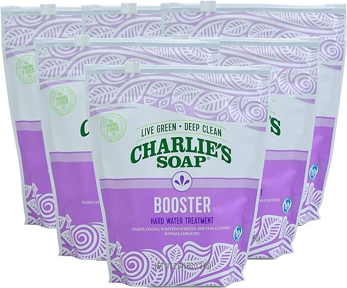 Charlie's Soap - Laundry Booster and Hard Water Treatment (6-Pack)