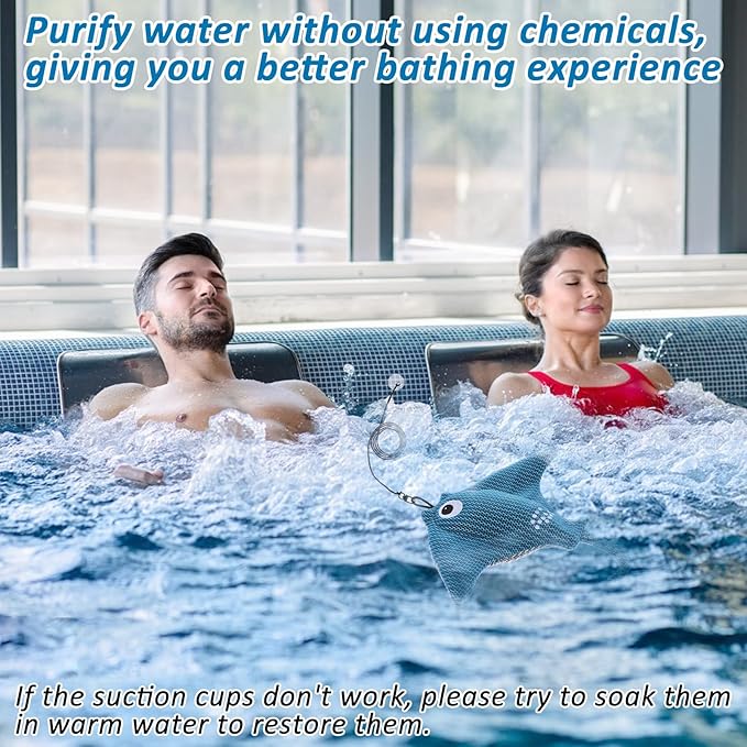 Hot Tub Scum Absorber, 2025 Upgrade Reusable Scum Devilfish Hot Tub Absorber Accessories Hot Tub Sponge for Spa & Pool Cleaner, Hot Tub Oil Absorbing Keeps Water Clean