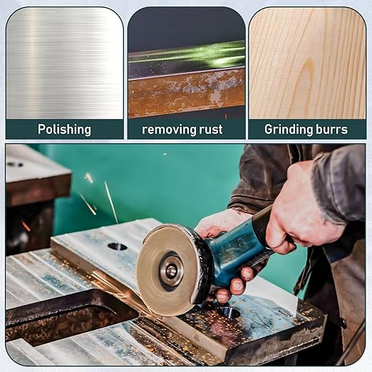 20 Pcs 4.5" x 7/8" Nylon Fiber Flap Disc Polishing Wheel for Angle Grinder 120/180/320/800 Grit Grinder Sanding Disc Polishing Grinding Wheel Scouring Pad Buffing Rust Paint Remover