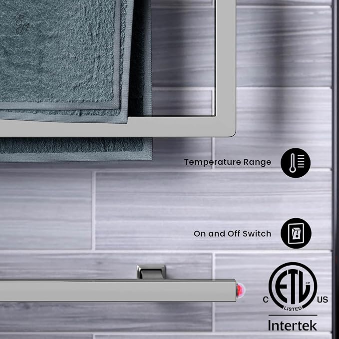 Swiss Madison Voltaire 5-Bar Electric Towel Warmer Heated Towel Racks for Bathroom in Chrome