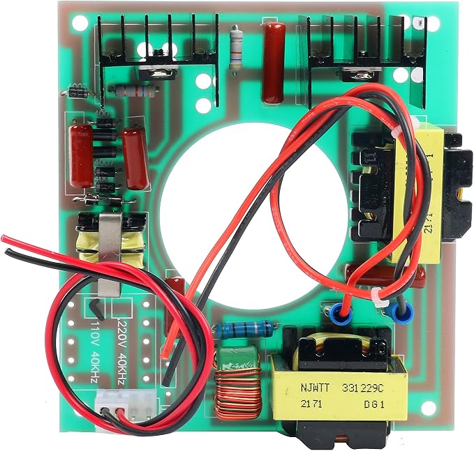 YaeCCC 60W 40KHz Ultrasonic Cleaning Transducer Cleaner + Power Driver Board 110V AC