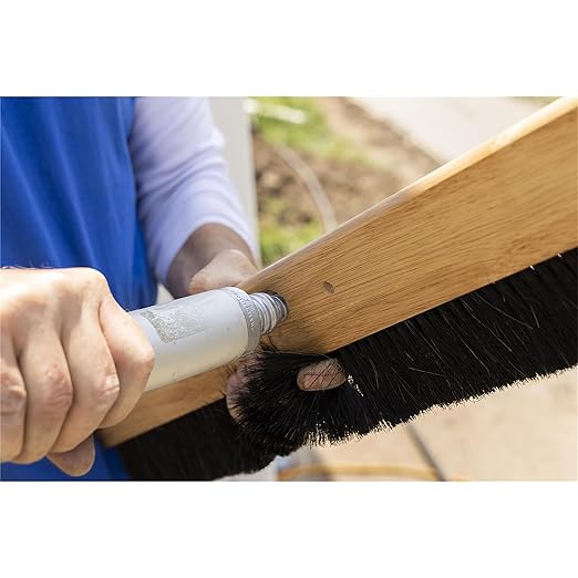 MARSHALLTOWN 48 Inch Wood Backed Concrete Broom, Horsehair Bristles, Made in the USA, 6599