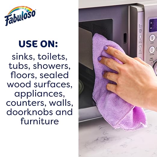 Fabuloso 2X Multi-Purpose Cleaner Bleach Alternative, No Rinse Floor Cleaner, Long-Lasting Freshness, Spring Fresh Scent, 56 fl oz