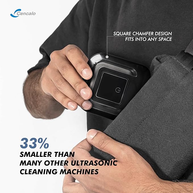 FSA HSA Eligible | 2-in-1 Ultrasonic & U-V Dental Cleaner, 42kHz Deep Cleaning Machine with Digital Timer, 180ml Pod for Retainers, Aligners, Mouth Guards | Viewing Port