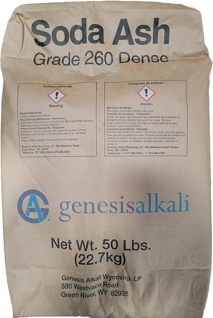 Leslie's Soda Ash pH Up - for Increasing pH and Total Alkalinity in Swimming Pools - 100% Sodium Carbonate - 50 Pounds