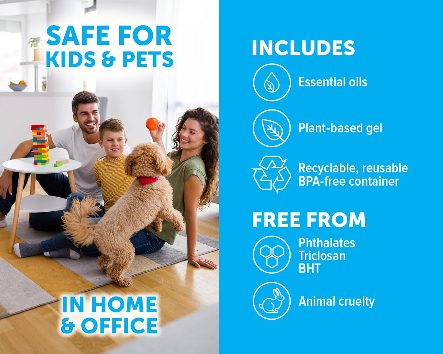 Bright Air 14 oz. Super Odor Eliminator, For Medium-Size Spaces, Winter Pine & Berries Scent, Case of 6, Odor Eliminator & Air Freshener, Natural Essential Oils, Lasts Up to 90 Days Each