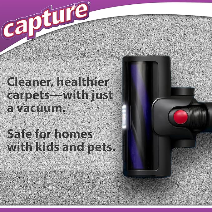 Capture Carpet & Rug Dry Cleaner: Carpet Deodorizer & Freshener Powder - Pet Odor Eliminator - Spot & Stain Remover - Fresh Natural Scent - Carpet Cleaner Powder - Dry Rug Powder Cleaner (2.5 lb)