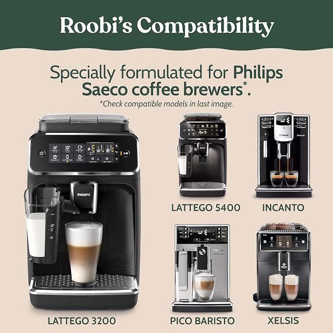 Roobi Compatible Philips Water Filters. Specially Designed for Philips Coffee Machines, Carbon Neutral Aqua Clean Water Filters. 2 Pack, 6 Months Supply.