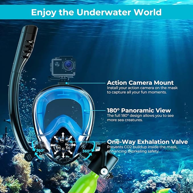 GOYOJO Mini Scuba Tank, Portable Diving Lung Air Tank with DOT Certified, Refillable Emergency Backup Pony Bottle for Snorkeling, Underwater Breathing, Training