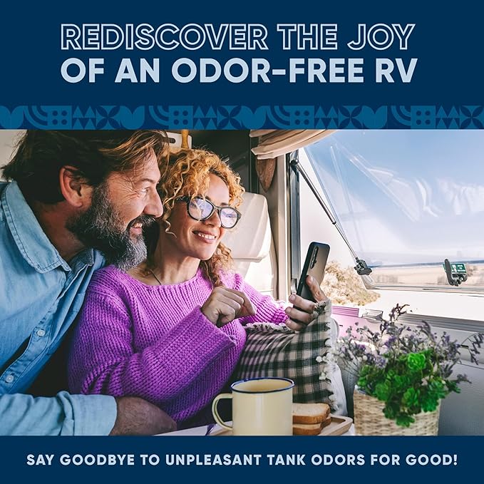 Eco Strong RV Toilet Treatment | RV Black Tank Treatment | RV Holding Tank Digestor, Odor Eliminator, and Cleaner | Perfect for Campers, RVs, Boats, 16 Treatments, Citrus