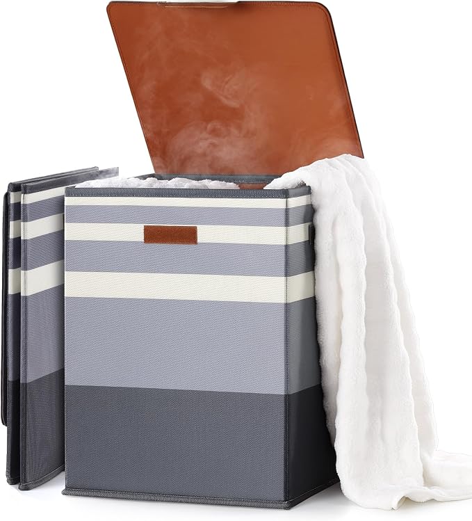 Foldable 40L Large Towel Warmer Bucket，360° Even Heating SPA Towel Warmers for Bathroom, Fast Heating with 4 Modes & 30/60/90 Min Presets & Auto Shut-Off, Gift Box