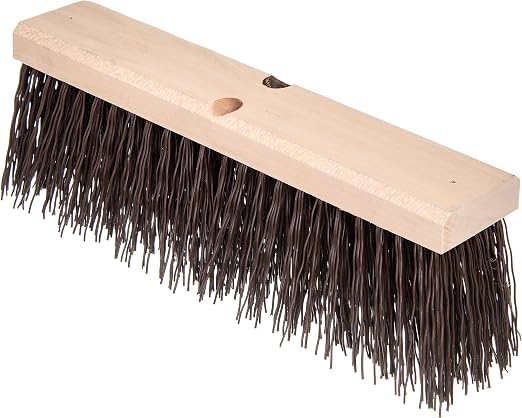 SPARTA Flo-Pac Floor Brush Heavy Sweep for Cleaning, 18 Inches, Brown, (Pack of 6)