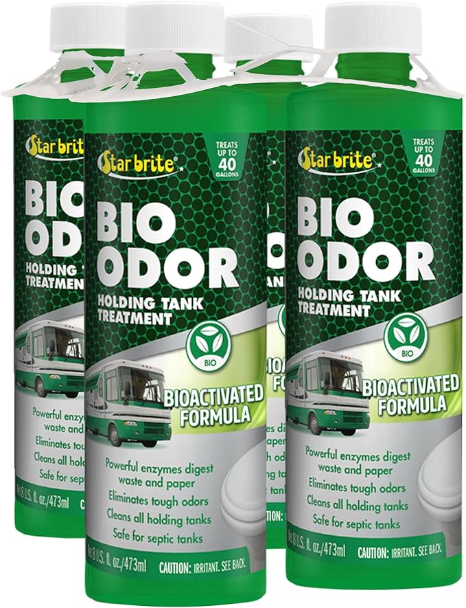 STAR BRITE Bio Odor Holding Tank Treatment - Bioactivated Formula for Waste & Odor Control - Long-Lasting, Campground-Friendly Deodorizer