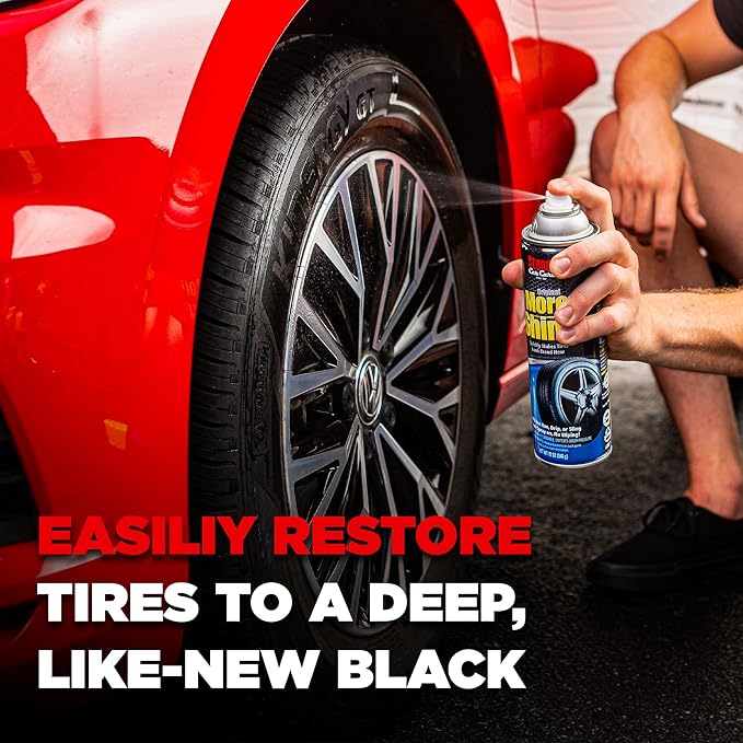 Stoner Car Care 91044-12PK Original More Shine Tire Shine Spray – Tire Dressing Restores Deep Matte Black Finish with Long-Lasting Rain-Resistant Protection, Dry-to-Touch – 12 oz (Pack of 12)