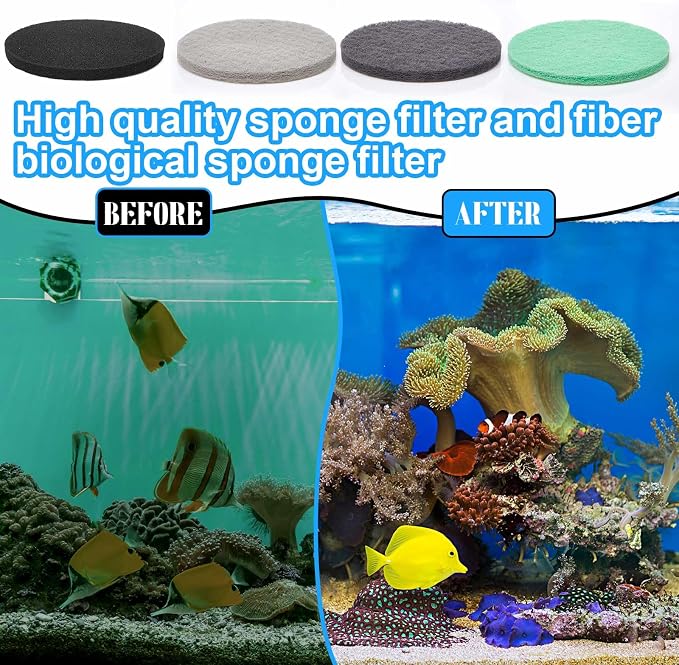 Threlaco 26 Pcs Canister Filter Media Replacement Kit Compatible with Fluval Fx4 Fx5 Fx6 Include Foam Filter Pads, Aquarium Maintenance Water Polishing Pads, Silicone Lubricant, Towels