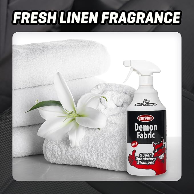 CarPlan Demon Fabric 34 fl Oz (1L) - Super Upholstery Shampoo