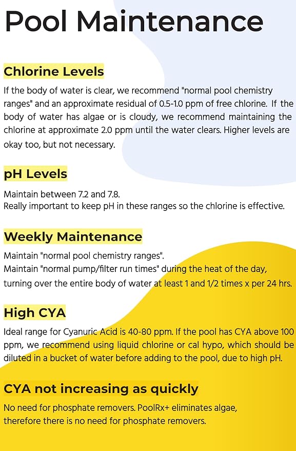 PoolRx+ Mineral Algaecide Unit, up to 6-Month Algae Control, for 5K-7.5K gallons, Orange & White, New Formula with Silver.