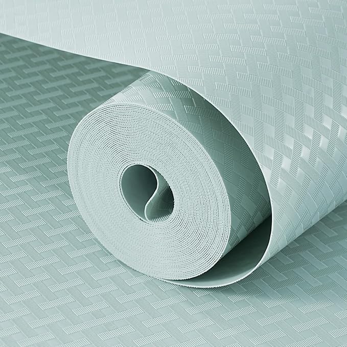 Shelf and Drawer Liner for Kitchen Cabinet, Non-Adhesive 12in x 360in Waterproof Contact Paper Refrigerator Liners Thickened Durable EVA Material Non Slip Mat for Dresser Cupboard Pantry Protector